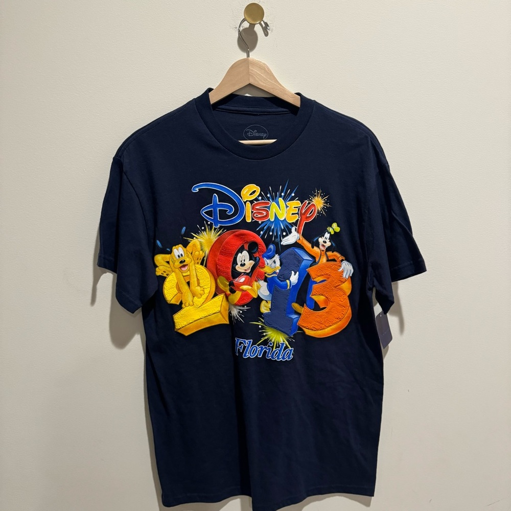 Vintage Disney Bright colors 2013 Florida Navy Tshirt top